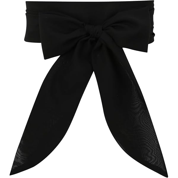 black chiffon sash for dress Black Chiffon Sash / Belt / Tie Double Thickness Black Chiffon Custom Made / Multi Width / Multi Length READ Item Details