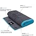 SUMI ECO ECO-FRIENDLY The Perfect Yoga Hand Towel 2SET – Super Soft, Sweat Absorbent, Multicolored Wicking, Non-Slip Bikram Hot Yoga Rug for Pilates Lovers (Hand Towel – Dark Gray | Blue Edge – 2pcs)thumb 1