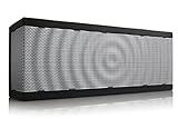 SoundBlock CUSTOM Bluetooth Wireless Stereo Speaker for Computers & Smartphones - Bluetooth 3.0 Technology with Built-in Speakerphone and 10 Hour Rechargeable Battery - Black/Gray