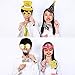 2021 New Years Photo Booth Props Kit(50pcs),Konsait Funny Glitter New Years Eve Party Photo Booth Sticks for Adult Kids Women Man Party Accessories 2021 New Year Party Decor Decoration Favor Supplies