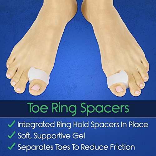 Bunion Relief Kit by ViveSole - Hallux Valgus Splint, Foot Guard, Corrector, Protector, Big Toe Separator Spacer Regulator, Gel Sleeve for Bunion Treatment - Post Surgery Recovery for Feet / Foot Pain