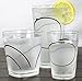 Corelle Coordinates Simple Lines Acrylic Square Rock Glasses, 14-Ounce, Set of 6