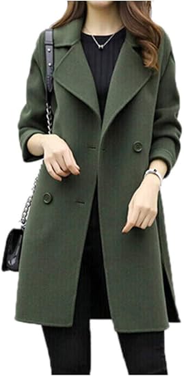 オーバーザムーン 冬セール チェスターコート チェスター Pコート アウター トレンチコート ミドル丈 通勤 通学 3色展開 M 2xl レディース コート ジャケット 通販 Amazon