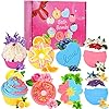 Bath-BombsAinoke-8pack-Large-Bath-Bombs-Gift-SetOrganic-Natural-Handmade-Aroma-Pure-Essential-Oi-Bubble-Bath-BallsFragrant-Spa-to-Moisturize-Dry-SkinGift-Idea-for-Girls-Women-Kids-on-Birthday Bath Bombs,Lanwexy 8 Large Bath Bombs Gift Set for Women.Organic Natural Handmade Aroma Pure Essential Oil Bubble Bath…