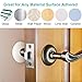 Door Stopper Wall Protector, 3 Pcs Large Door Knob Protector Door Stop with Strong Self-Adhesive 3M Sticker, Silicone Doorknob Wall Protector Shield, 3.2