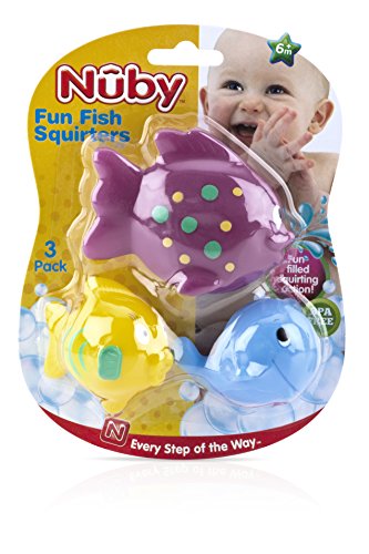 Nuby 3-Pack Fun Fish Squirter Bath Toys