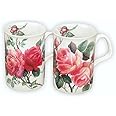 Roy Kirkham English Rose Bone China Tea Mug Set