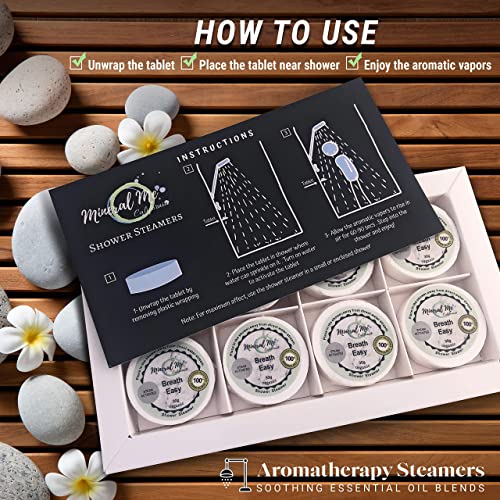 Eucalyptus Shower Steamers Aromatherapy, Shower Bombs with Organic