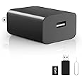 UIKOP 64GB Mini Camera 1080P Security Camera Nanny Cam with Night Vision and Motion Detection for Indoor and Home, No WiFi