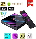 Newest 4G 32G TV Box h96 max TV Box Android 8.1 RK3328 4K Smart TV Box Support 2.4G/5G Dual Wifi/100M LAN/BT 4.0/3D /H265 Gift Box