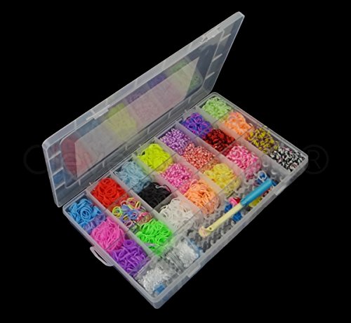 4400 colourful rainbow rubber loom bands bracelet makin…