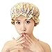 Waterproof Women Shower Caps Bath Cap VANORIG Cute Double Layer Satin Lined Shower Cap for Women ,Pack of 1 (Colorful Bubbles)
