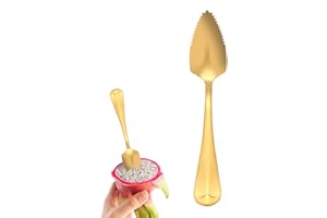 Grapefruit Spoons Serrated Stainless,Long Handle Stainless Steel Serrated Spoon - Silverware Kitchen Tool, Fashionable Utensi