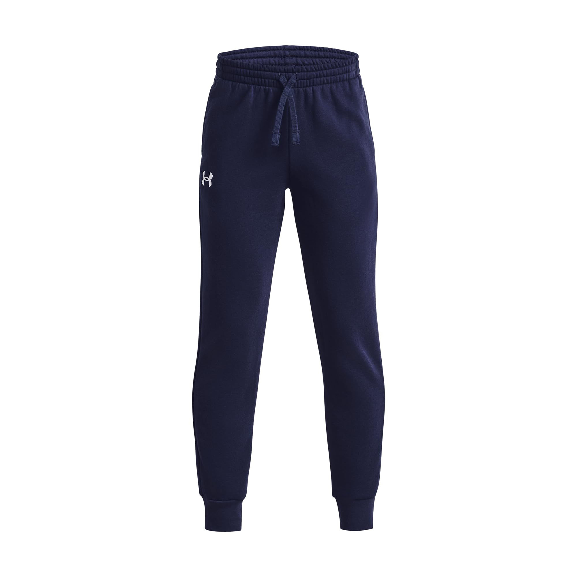 Under Armour Boys Rival Fleece Joggers, (410) Midnight Navy / / White, X-Small Image