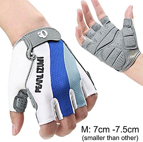 hkbayi Sport Bicycle MTB Racing Half Finger Cycling Motorcycle Gloves for Women Men M L XL winter Fingerless Leather (M)