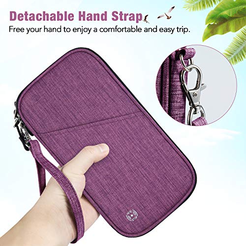 Vemingo Family Passport Holder with Accordion Design RFID Blocking