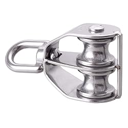 Rocaris 4 Pack M25 Double Pulley Block Stainless