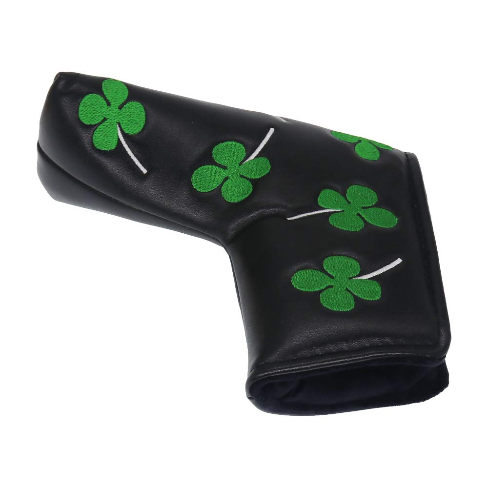 MamimamiH Golf Putter Head cover Shamrock Embroidered Blade for Scotty Cameron Ping TaylorMade Odyssey