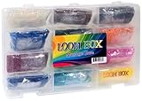 Official Loom Box Rainbow Loom Bracelet Band Kit 7200 Rubber Bands & 288 C-Clips