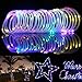 Aluvee Solar Rope String Light,Garden Decoration Outdoor Waterproof Rope String Christmas Lamp Wedding Party Tree Xmas Decoration Tree Xmas (33ft/100LED,Multicolor + PVC Tube)