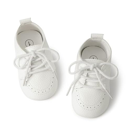 Meckior Infant Baby Boys Girls Classic PU Leather Wedding Loafers