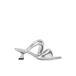 JW PEI Women's Sara Mule Heeled Sandals - Silver