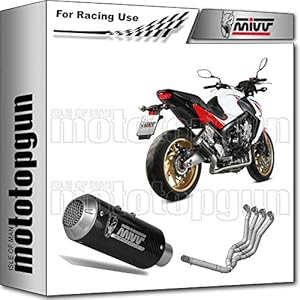 MIVV complete installatie RACE MK3 Carbon compatibel met Honda CB 650 F 2014 14 2015 15 2016 16 2017 17 H.055.SM3C