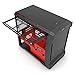 Phanteks PH-ES215P_SRD Enthoo Evolv Mini iTX Tower Case, Window Case, Red