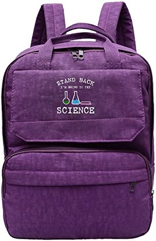 Stand Back I'm Going To Try Science Female Backpack Hot Schoolbag