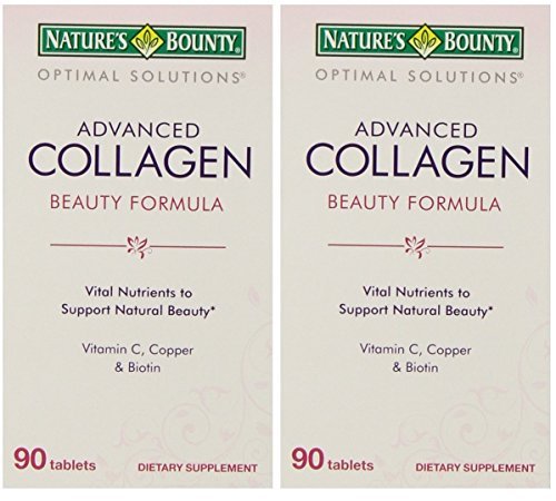 Nature's Bounty Advanced Collagen Tablets, 90-Count (Pack of 2)