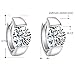 Sterling Silver Huggies Hoop Earrings, Fine Hoops Earrings CZ Cubic Zirconia Platinum Plated Small Silver Hoop Earrings for Women