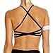 Pop Fashion Women Black Strappy Sports Bra Crisscross Top Light Support Best Activewear Sport Bras For Workout Sexy Bralette