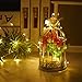JIDI Set of 10PCS Micro LED String Lights Super Bright Warm White Firefly Lights 7.2ft/2.2m 20LEDS Fairy String Lights Battery Powered Silver Wire Moon Light For DIY Wedding Centerpiece Decorations