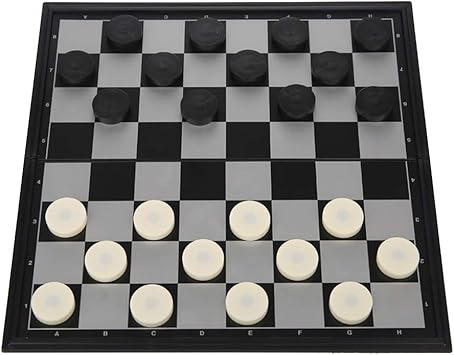 Toyvian Dama Scacchi E Pedine Set Magnetico 64 Reticolo Per Bambini Adulti Amazon It Giochi E Giocattoli