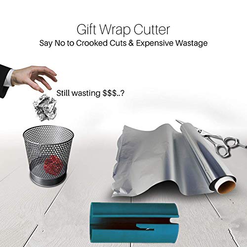image for OBDKCAN Portable Wrapping Paper Cutter, Sliding Wrapping Paper Cutter 