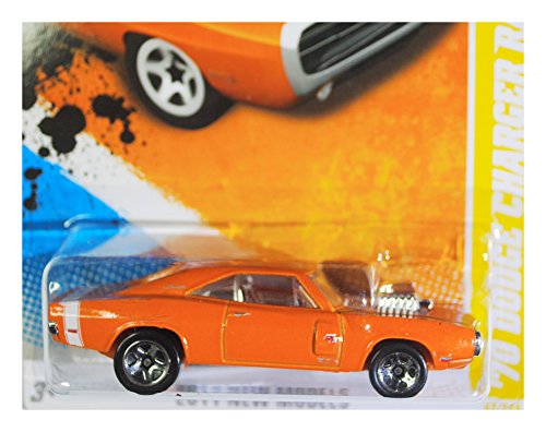 2011 Hot Wheels '70 Dodge Charger R/T Orange #42/244