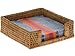 KOUBOO La Jolla Rattan Napkin Holder – Decorative Napkin Holder for Dining Table, Kitchen Counter, Bathroom – Rustic Wicker Tray for Paper Napkins, Honey Brown, 7.5
