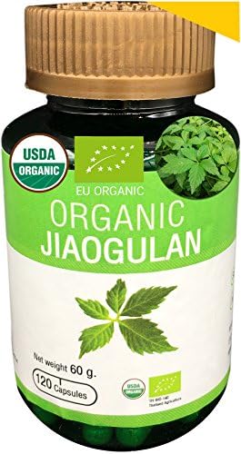 Jiaogulan Gynostemma 120 Capsules Certified USDA Organic