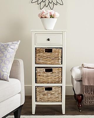 Safavieh American Homes Collection Michaela Side Table 15 X 11 8 X 35 8 Distressed White Buy Online At Best Price In Uae Amazon Ae