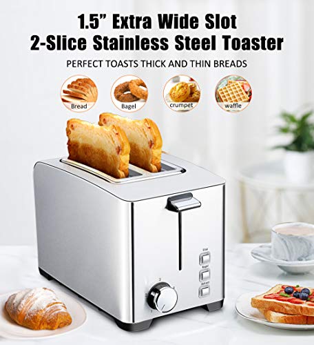 2 VillSure+Stainless+Toasters+Function+Removable