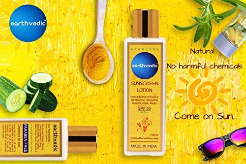 Earthvedic Sun Screen Lotion, 100ml