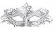Masquerade Mask Shiny Metal Rhinestone Venetian Pretty Party Evening Prom Mask (Silver Gray)