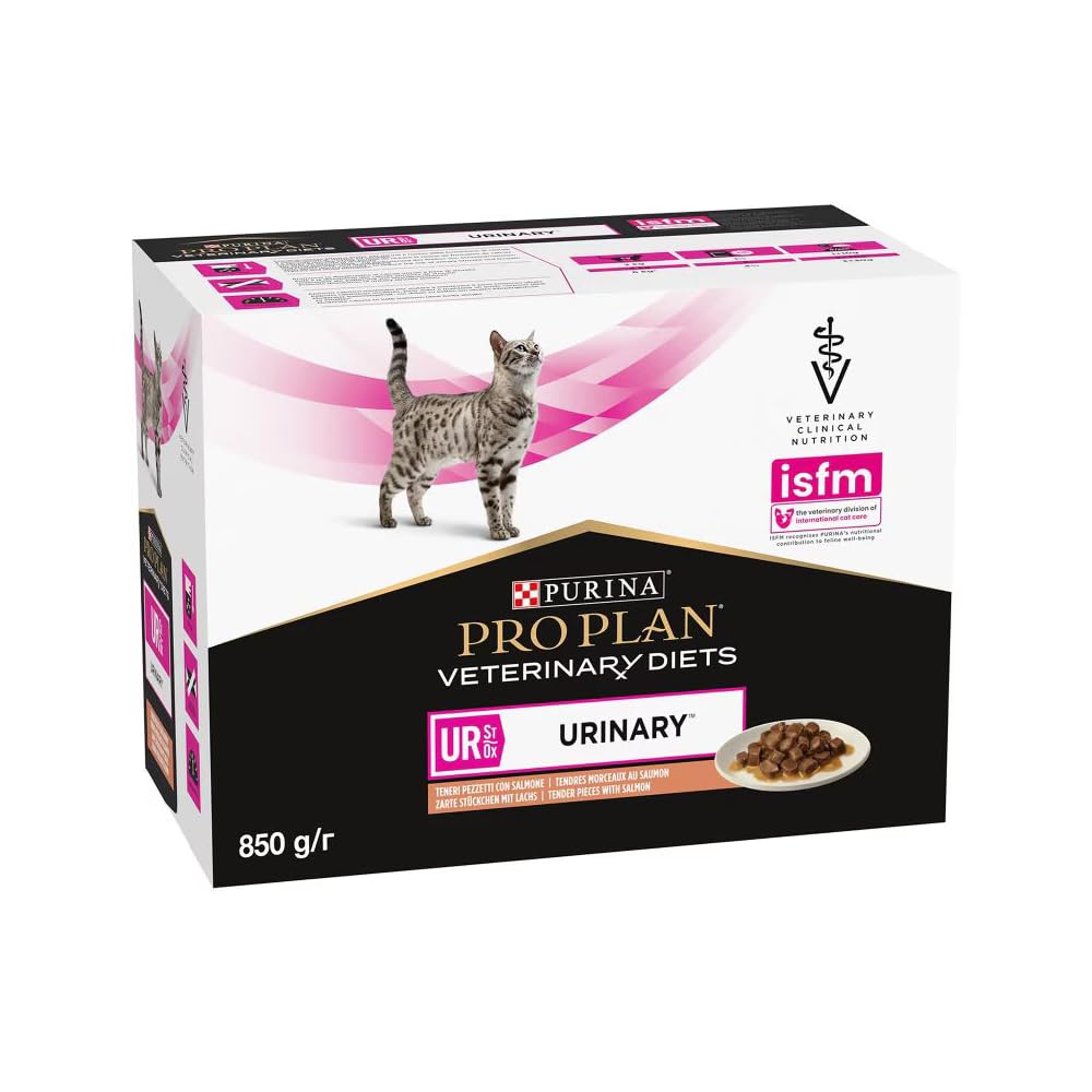 PRO PLAN VETERINARY DIETS UR Urinary Wet Cat Food Salmon 10x85g