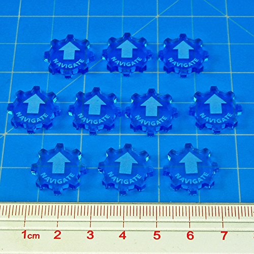 SW: Armada, Navigate Command Tokens, Fluorescent Blue (10)