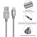 Lightning Cable, JJCall 2 Pack 3Feet (1 Meter) Nylon Braided Sync and Charging Cord for for Apple iPhone 7s/7/7plus, iPhone 6s/6/6plus,iPhone SE/5s/5c/5, iPad Air, iPad Mini, iPod(Gray)