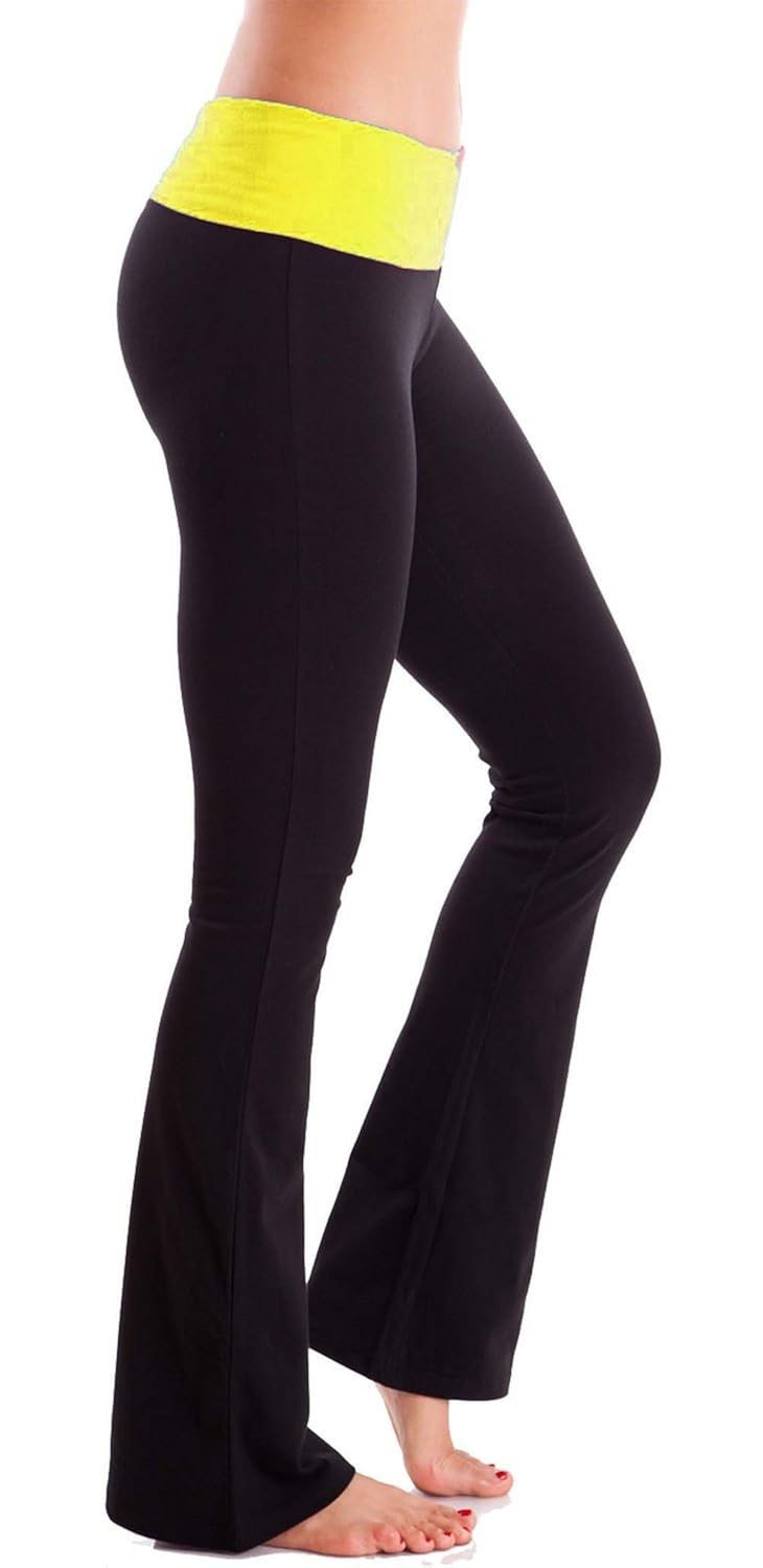 cotton flare yoga pants