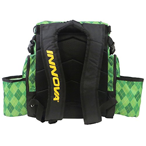 Innova HeroPack Backpack Disc Golf Bag (Green Argyle) - Thumbnail 3