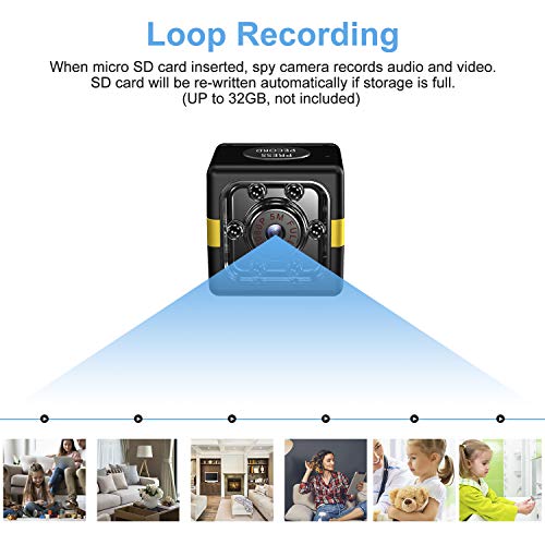 Mini Spy Camera1080P Hidden Camera with Audio and Video Recording