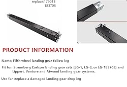 179013 RV Lead Fifth Wheel Landing Gear Leg