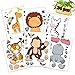 Happy Storm Jungle Party Games 24 Make A Jungle Animal Stickers for Kids Safari Stickers Jungle Party Supplies Favors Safari Theme Party Game Activities for Boys Girls Birthday Party